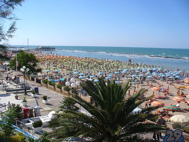 La spiaggia di Gabicce Mare La spiaggia di Gabicce Mare