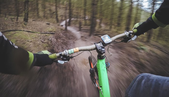 In discesa ripida! - Mountain Bike Gabicce